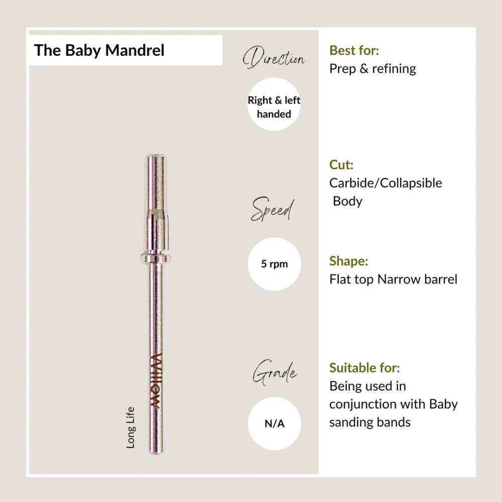 Willow Baby Mandrel E-File Bit