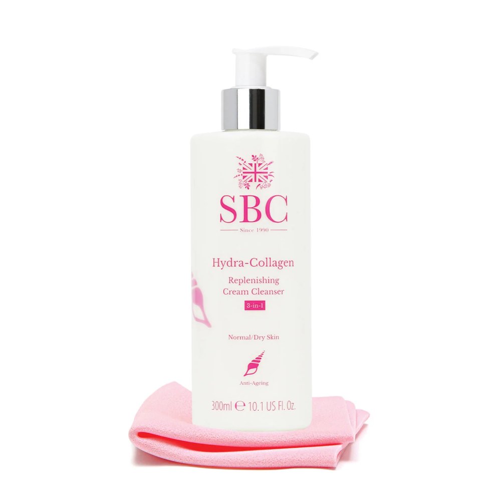 SBC Hydra-Collagen Replenishing Cream Cleanser with Shammy 300ml