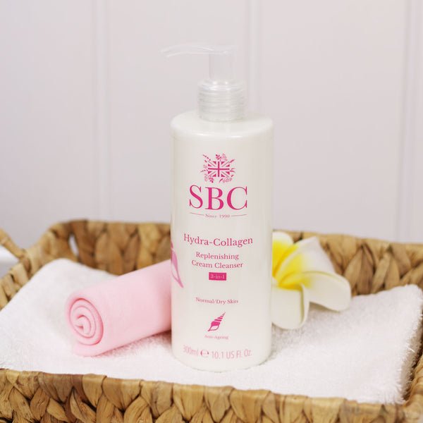 SBC Hydra-Collagen Replenishing Cream Cleanser with Shammy 300ml