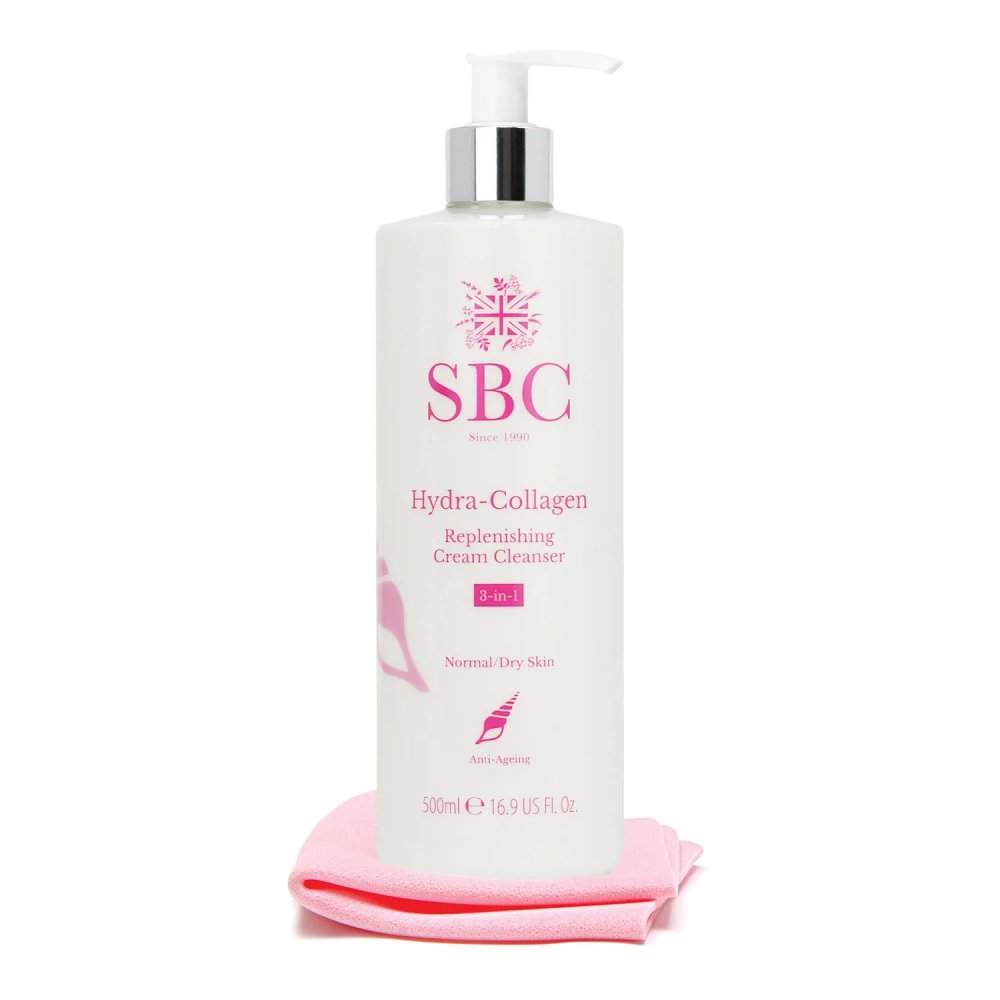 SBC Hydra-Collagen Replenishing Cream Cleanser with Shammy 500ml