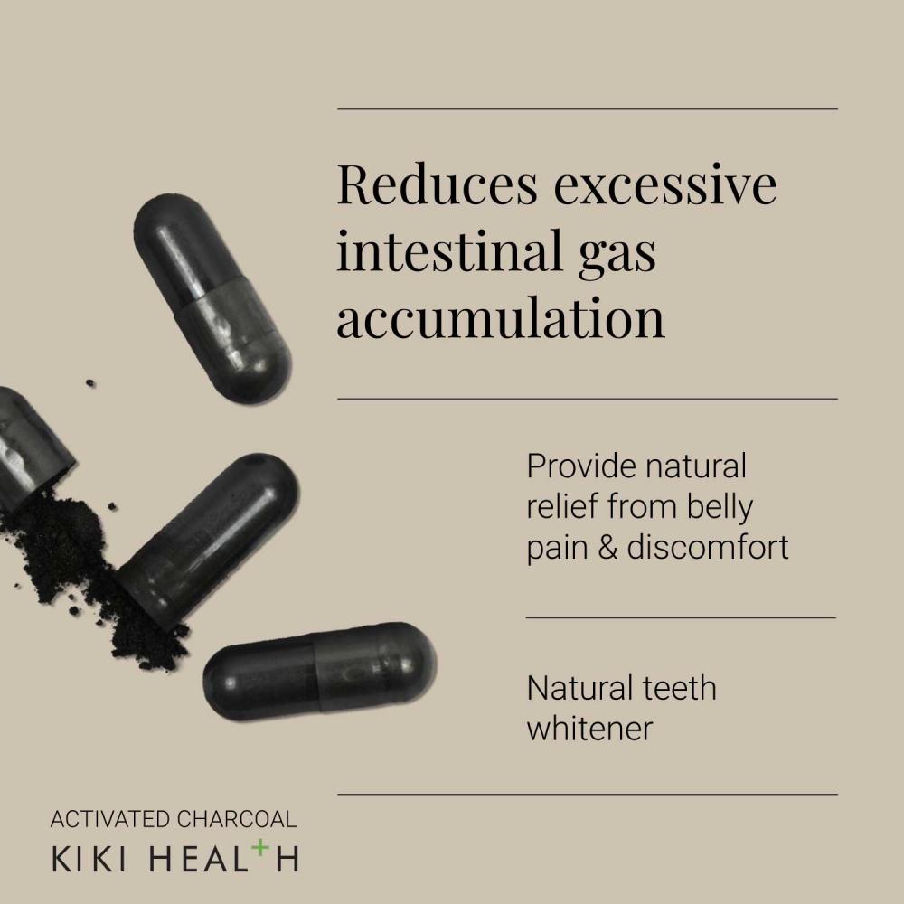 KIKI Health Activated Charcoal Capsules 300mg (50)