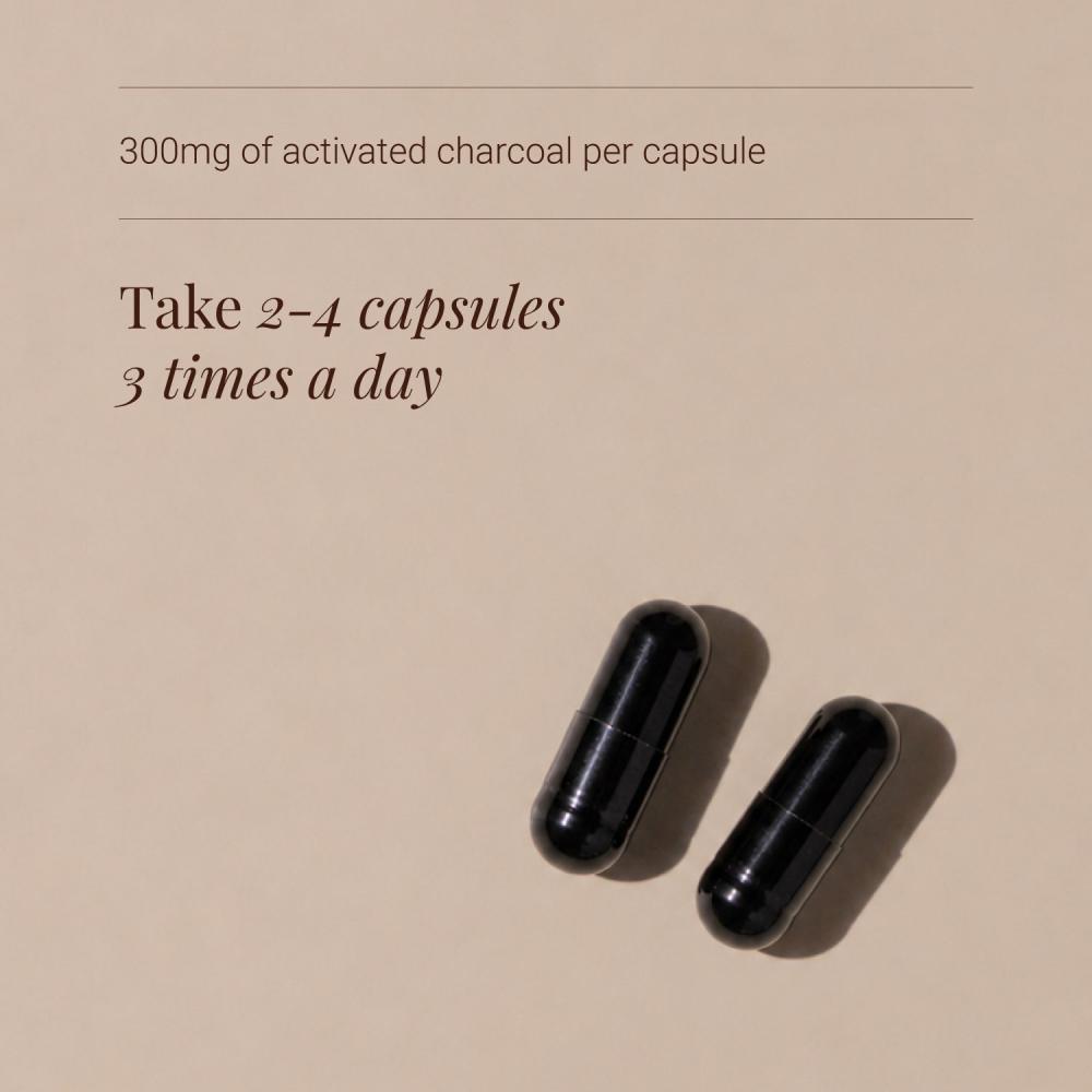 KIKI Health Activated Charcoal Capsules 300mg (50)