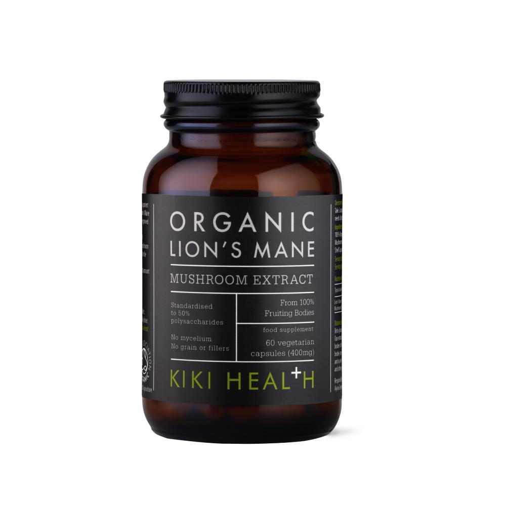 KIKI Health Organic Lion's Mane Mushroom Extract Capsules 400mg (60)