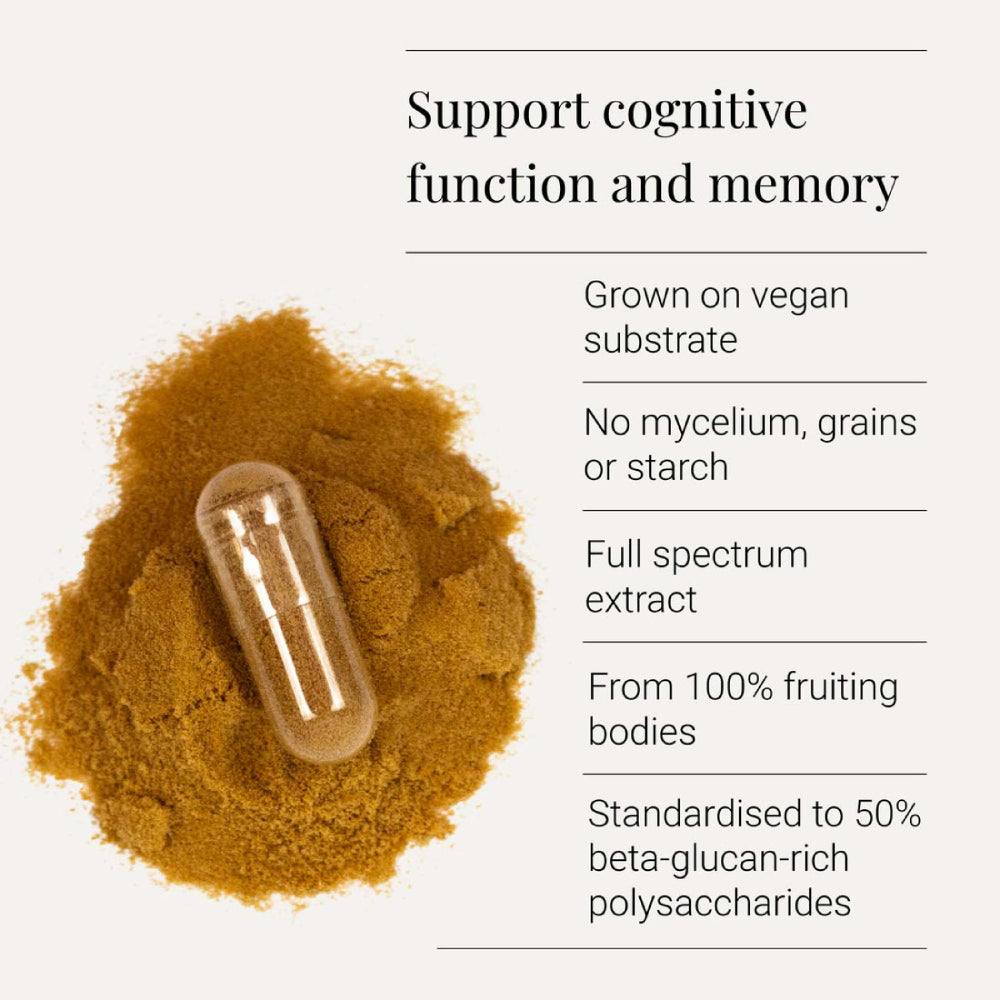 KIKI Health Organic Lion's Mane Mushroom Extract Capsules 400mg (60)