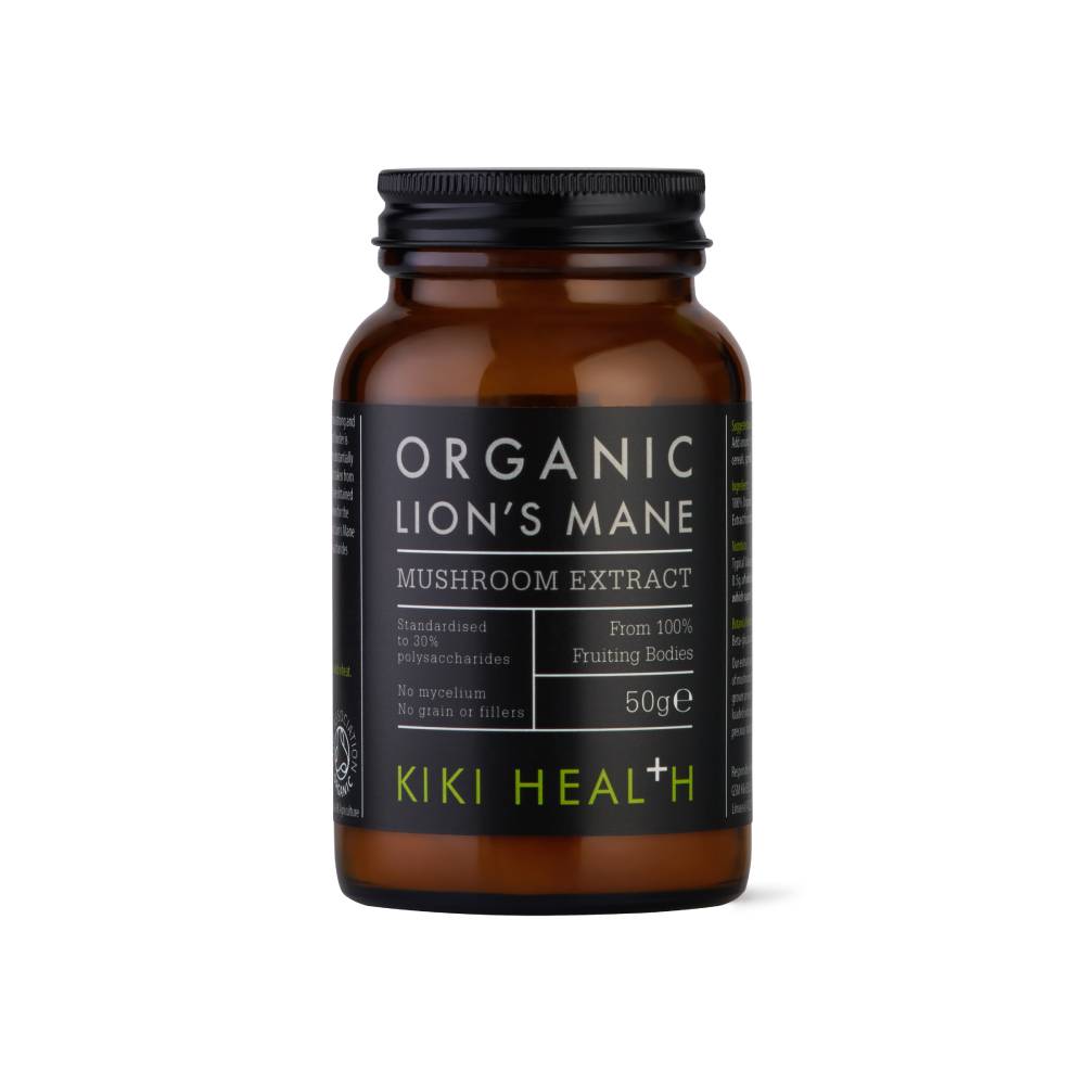 KIKI Health Organic Lion's Mane Mushroom Extract Powder 50g