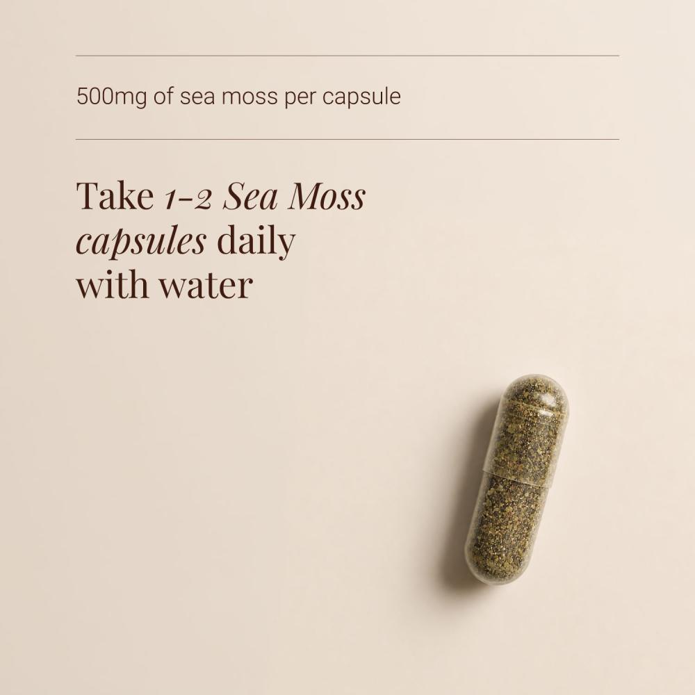 KIKI Health Organic Sea Moss Capsules 500mg (90)