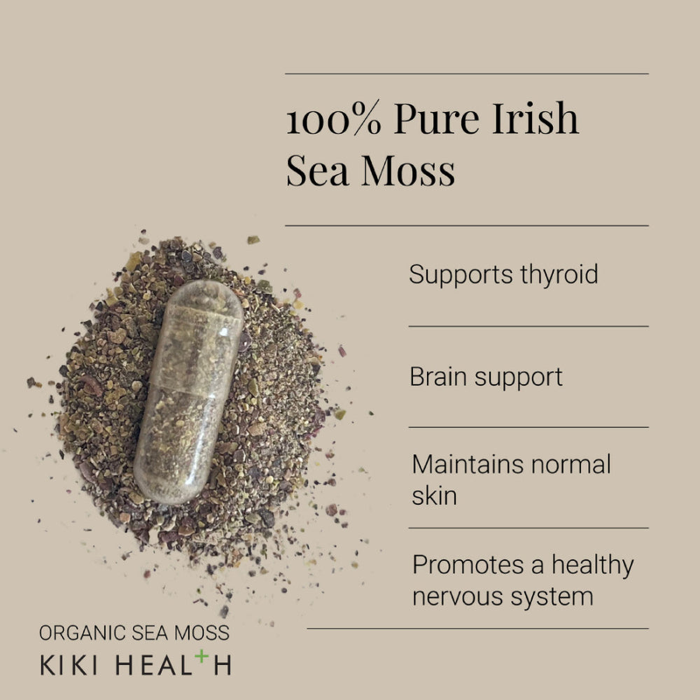 KIKI Health Organic Sea Moss Capsules 500mg (90)