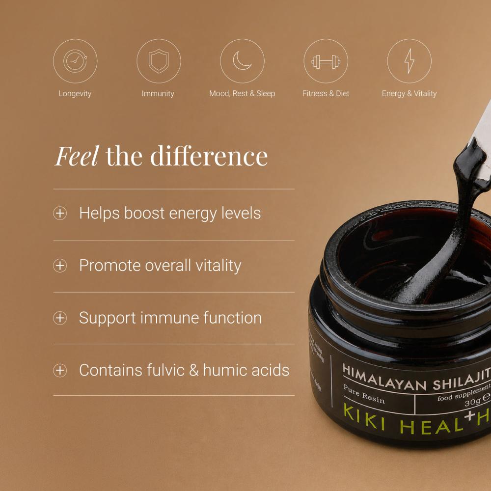 KIKI Health Himalayan Shilajit Pure Resin 30g