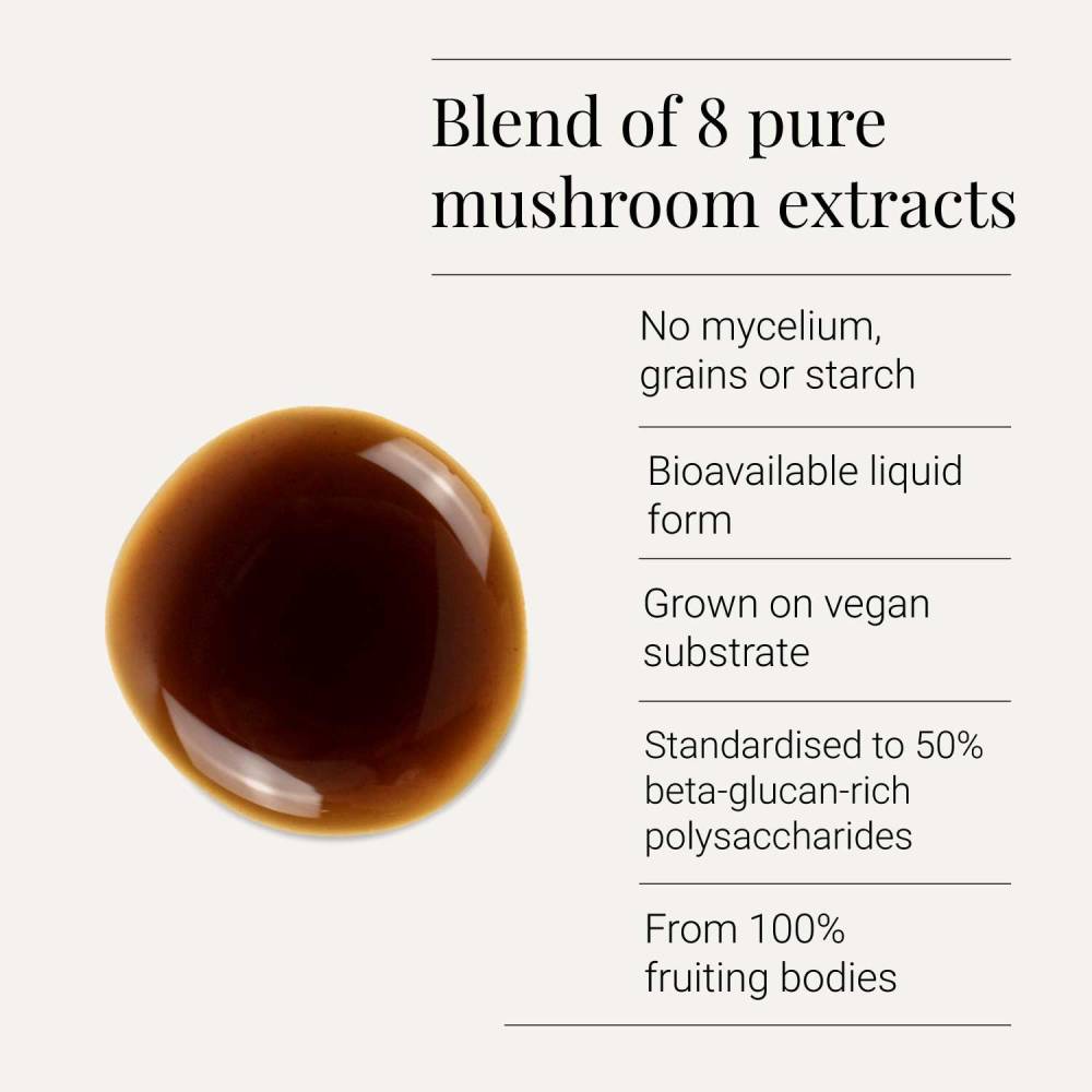 KIKI Health Organic Muti Mushroom 8 Extract Tincture 50ml