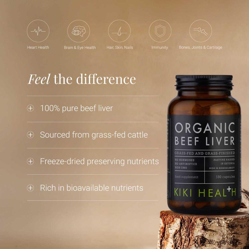 KIKI Health Organic Beef Liver (180)