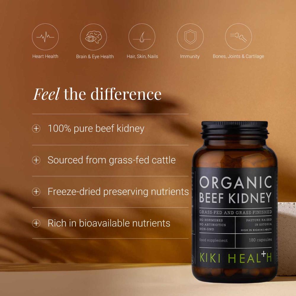 KIKI Health Organic Beef Kidney (180)