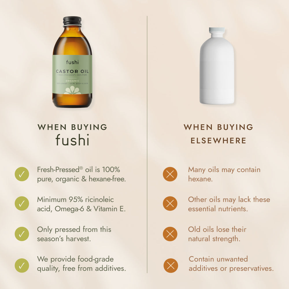 fushi Organic Castor Oil 250ml