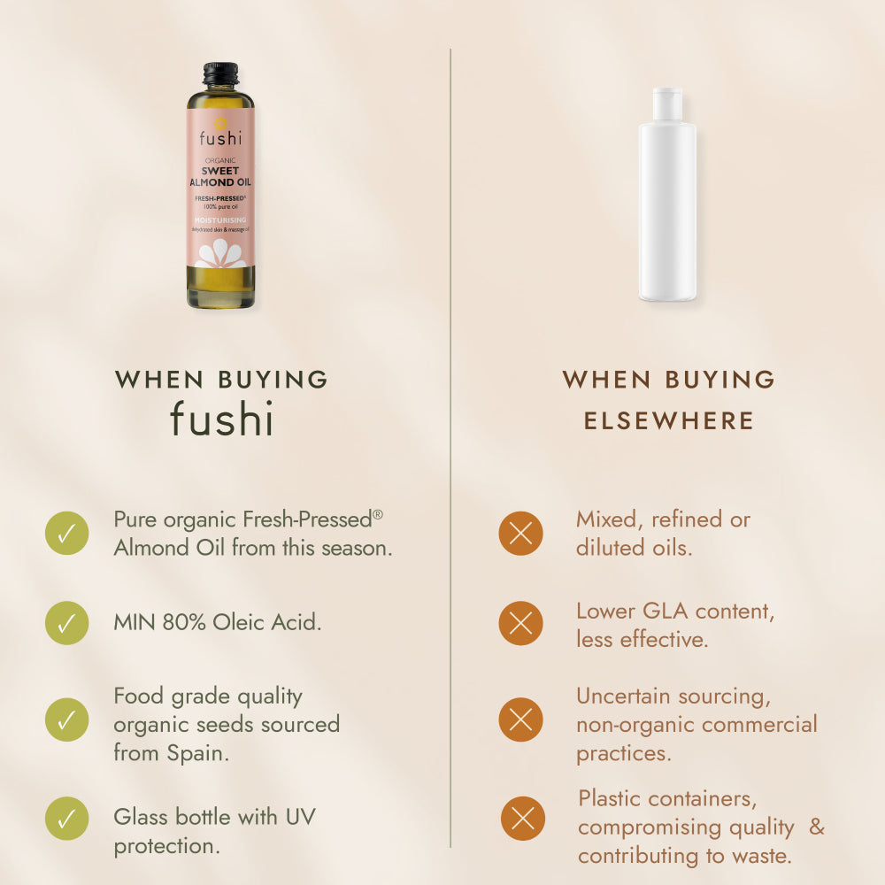 fushi Organic Sweet Almond Oil 100ml