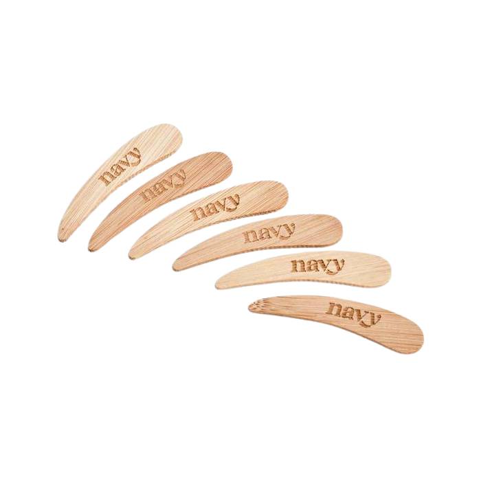 Navy Bamboo Spatulas