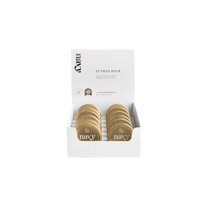 Navy Cuticle Balm & Retail Stand