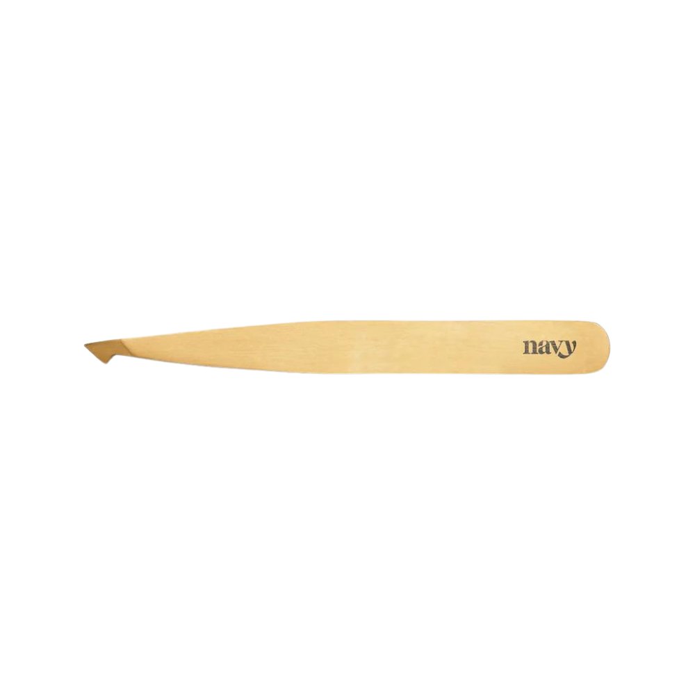 Navy Carol - Angled Brow Tweezer