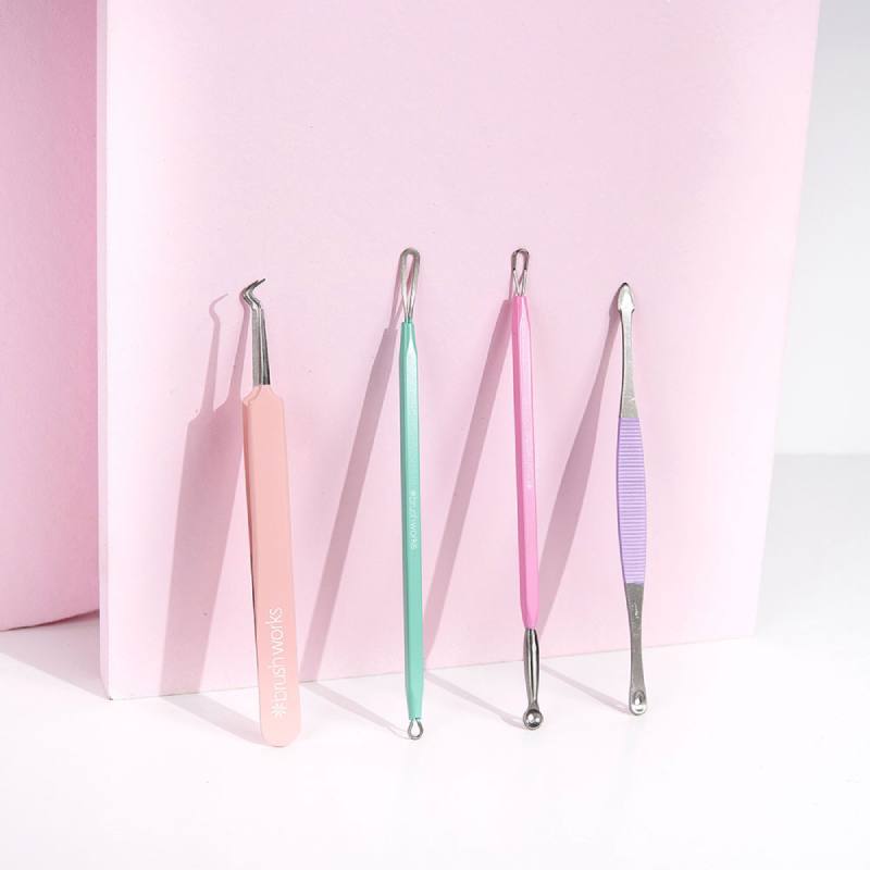 Brushworks HD Pastel Blackhead & Blemish Remover Set