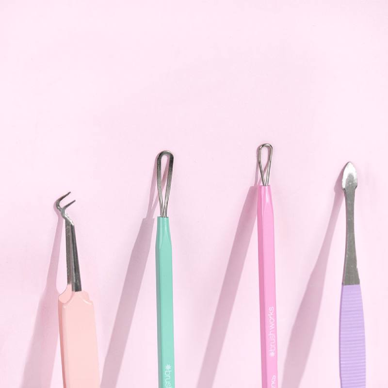 Brushworks HD Pastel Blackhead & Blemish Remover Set
