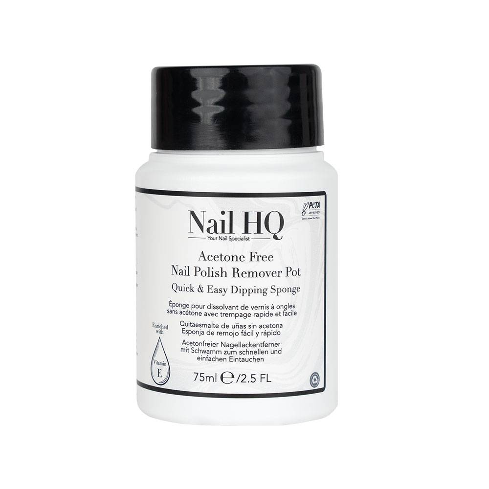 Nail HQ Acetone Free Nail Polish Remover Sponge 75ml