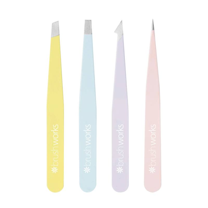 Brushworks Mixed Tweezer Set (4)