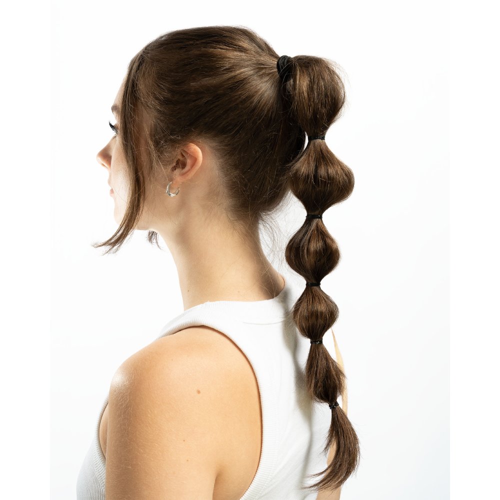 Brushworks Flexi Elastic Hair Bands Black (100)