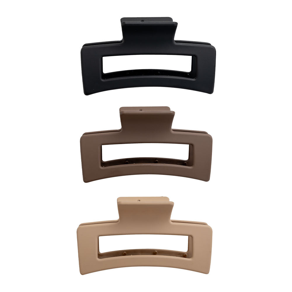 Brushworks Classic Claw Clips (3)
