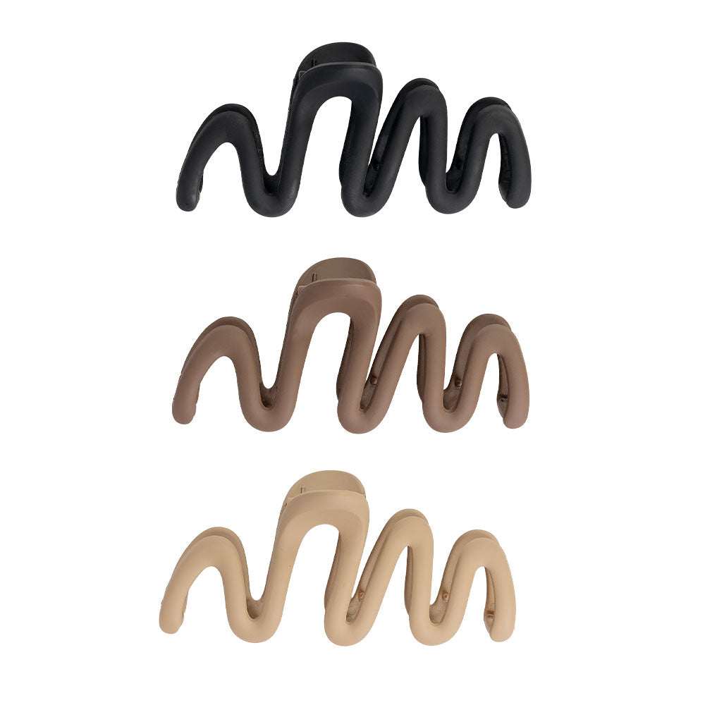 Brushworks Wave Claw Clips (3)