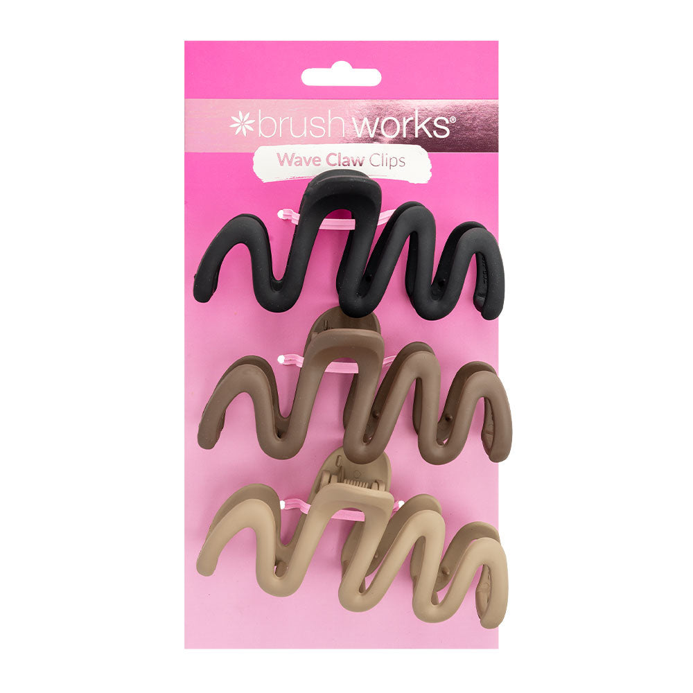 Brushworks Wave Claw Clips (3)