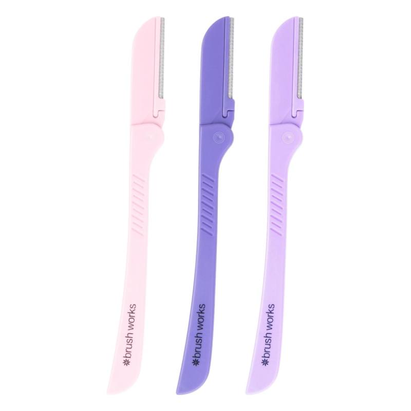Brushworks Precision Eyebrow Razor - Mixed (3)