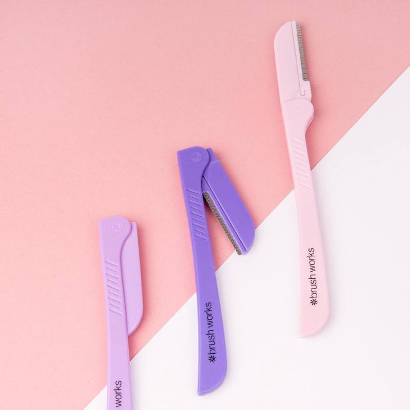 Brushworks Precision Eyebrow Razor - Mixed (3)
