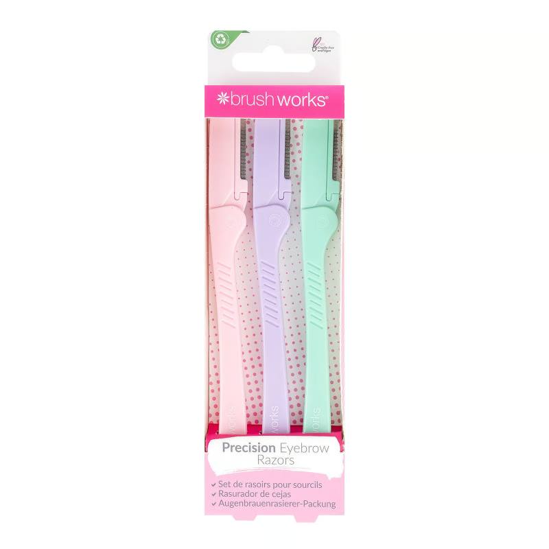 Brushworks Precision Eyebrow Razor - Pastel (3)