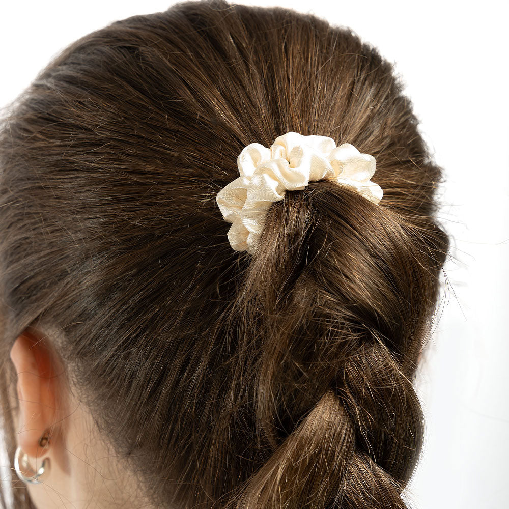 Brushworks Skinny Satin Scrunchies (6)