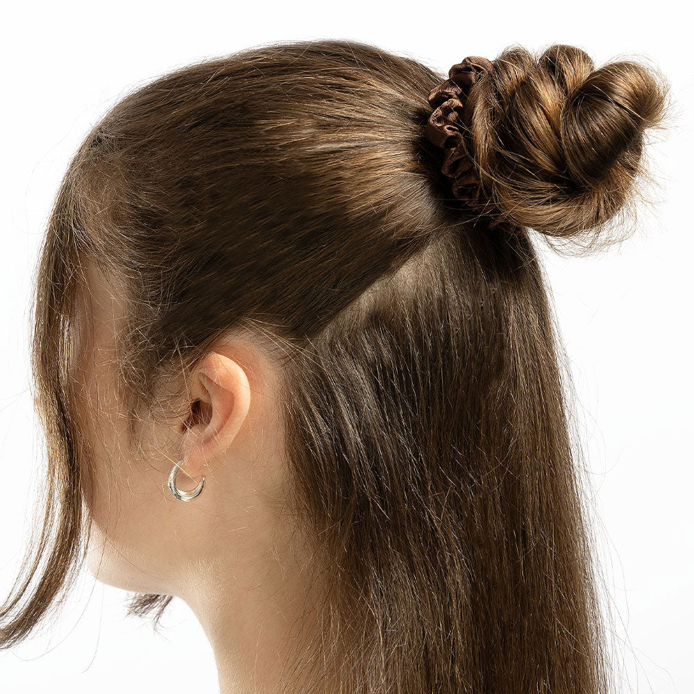 Brushworks Skinny Satin Scrunchies (6)