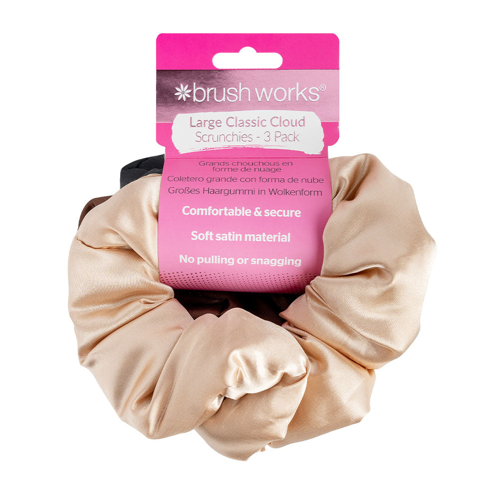 Brushworks Large Classic Cloud Scrunchies (3)