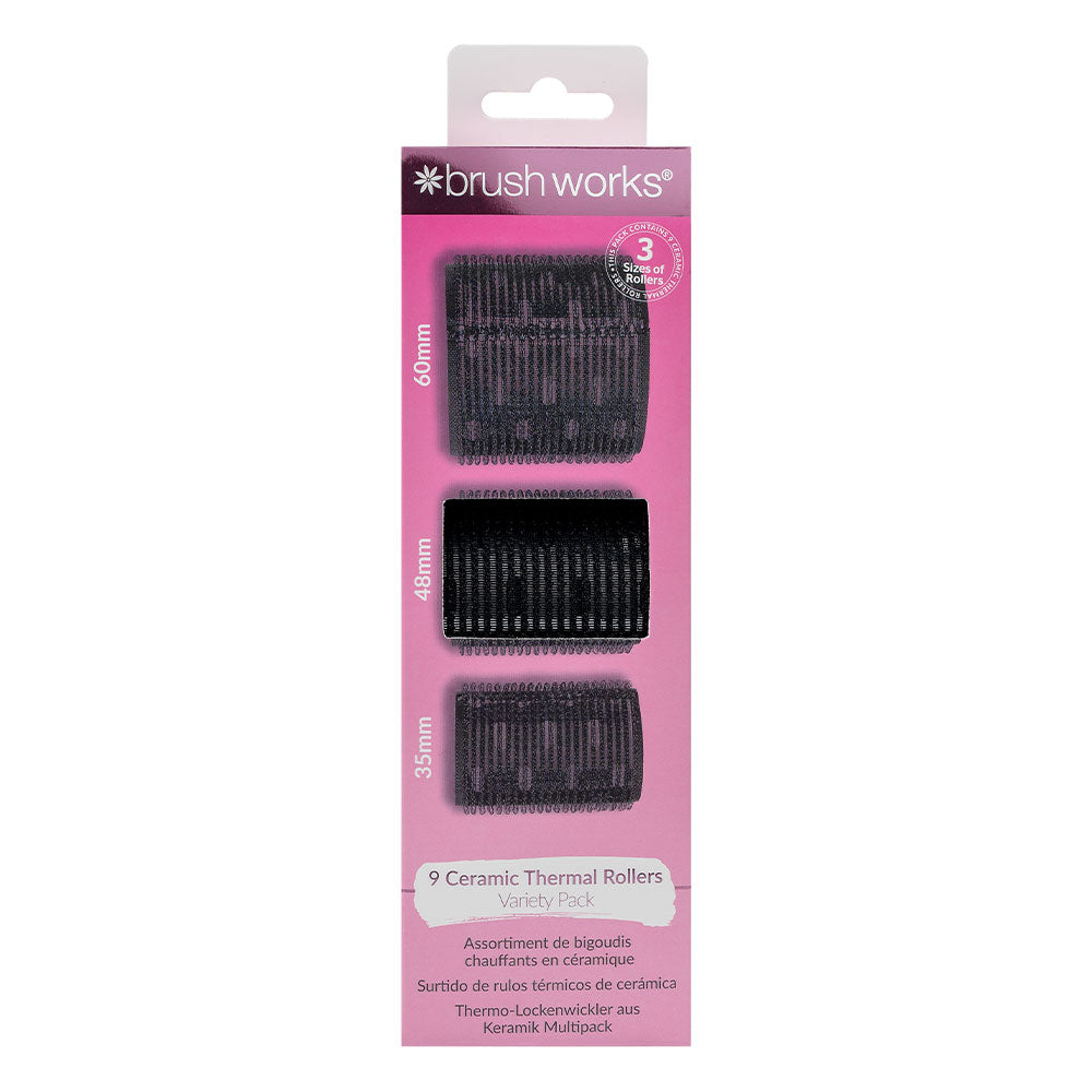 Brushworks Ceramic Thermal Rollers Variety Pack (9)