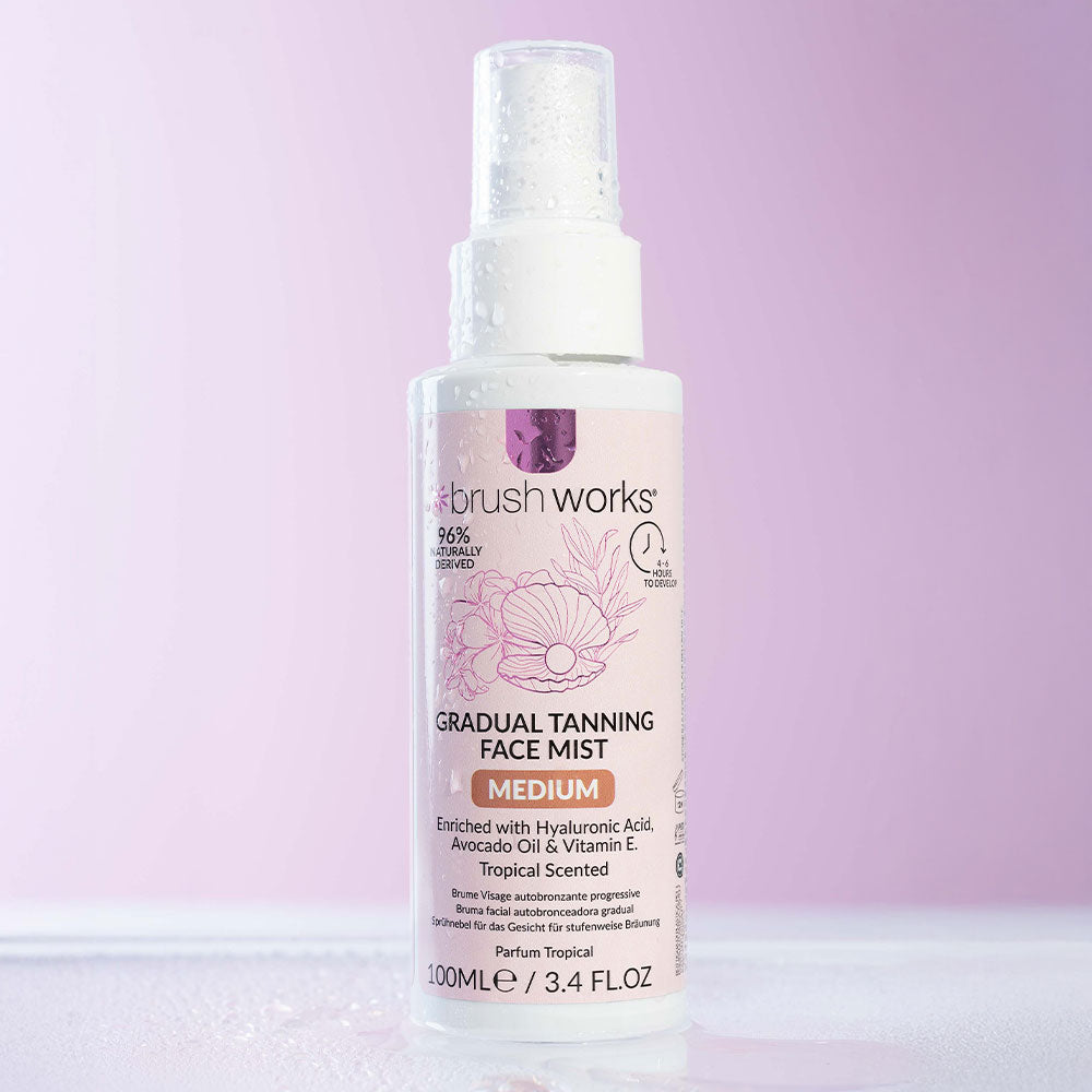 Brushworks Gradual Tanning Face Mist Medium 100ml