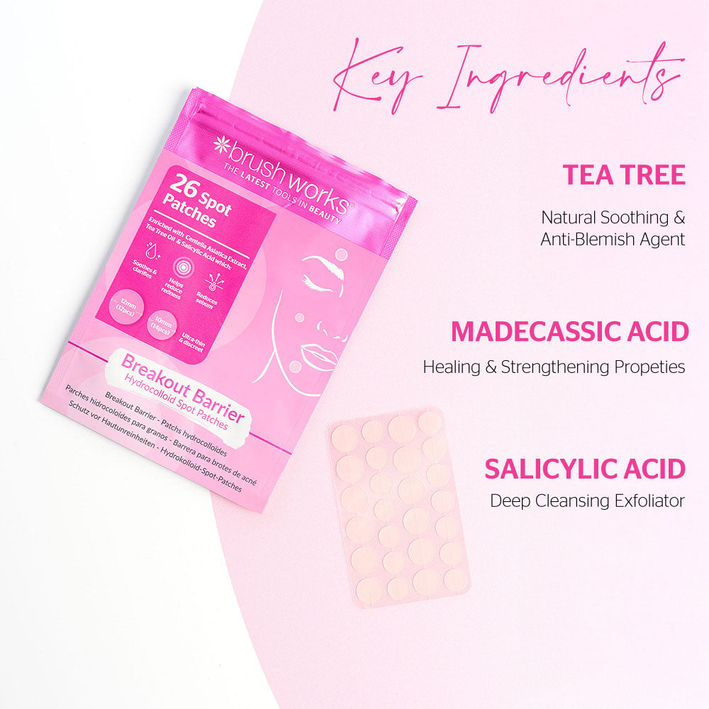 Brushworks Breakout Barrier Hydrocolloid Spot Patches (26)