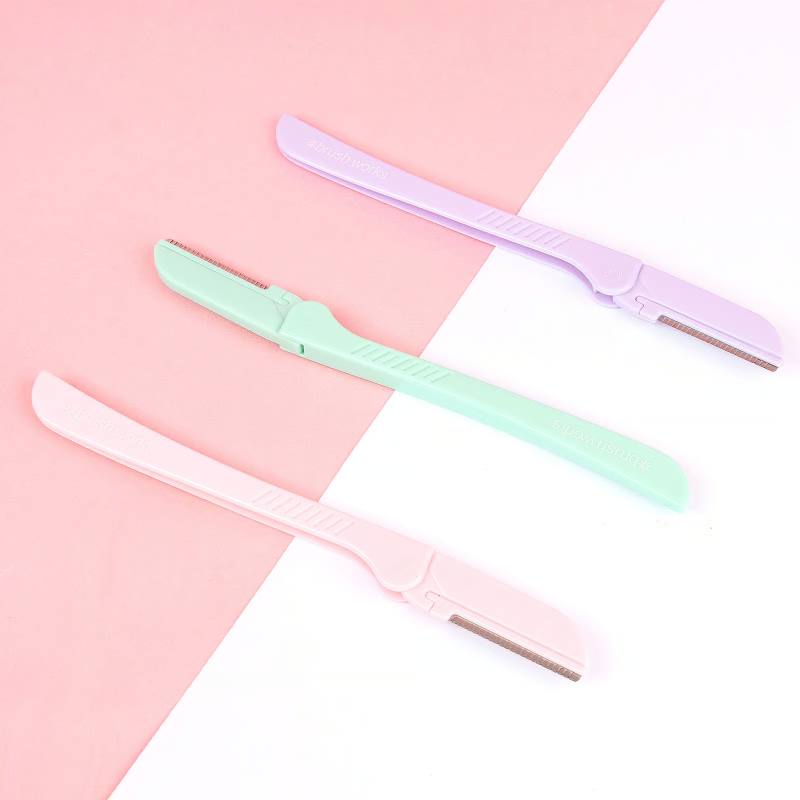 Brushworks Precision Eyebrow Razor - Pastel (3)