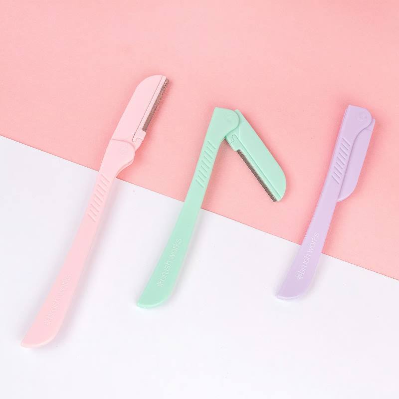 Brushworks Precision Eyebrow Razor - Pastel (3)