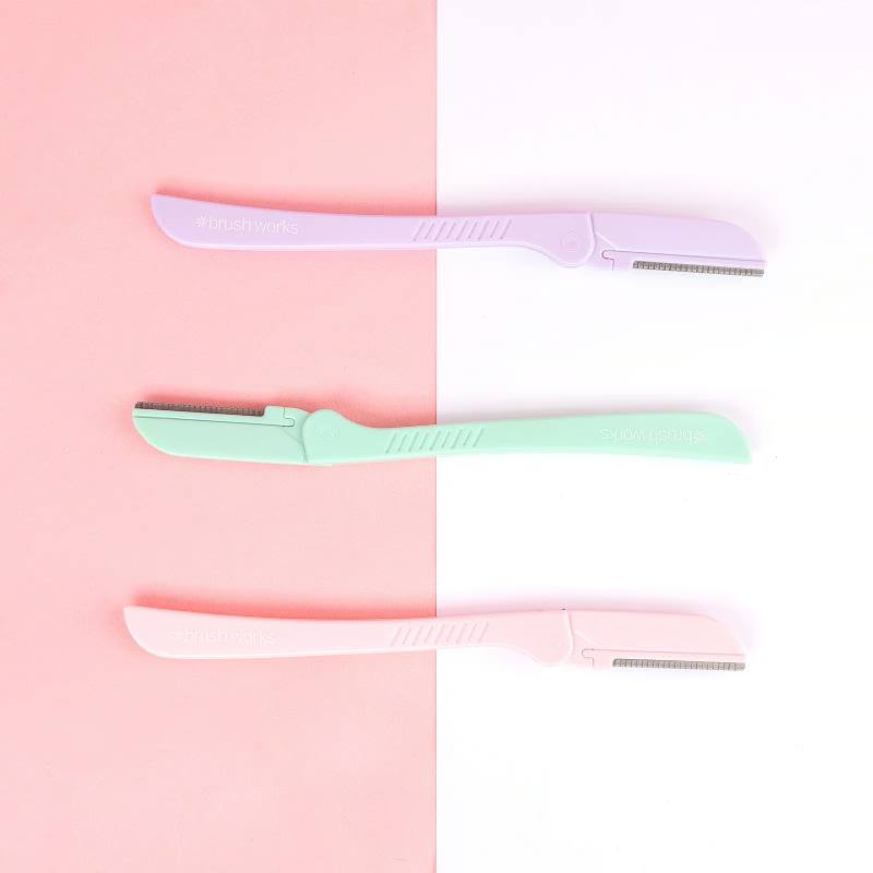 Brushworks Precision Eyebrow Razor - Pastel (3)