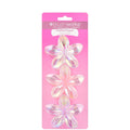 Brushworks Frosted Flower Claw Clips (3)