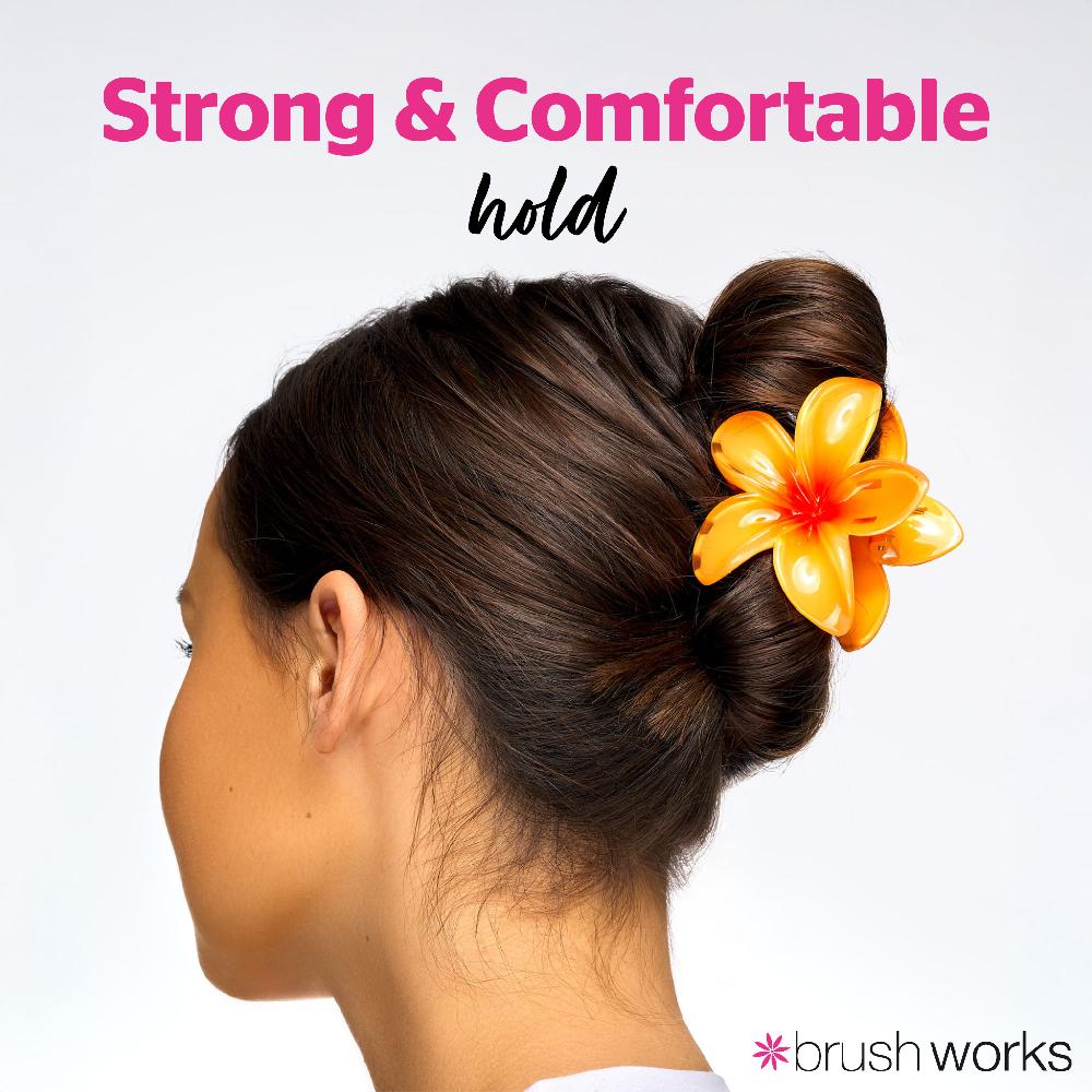 Brushworks Bright Flower Claw Clips (3)
