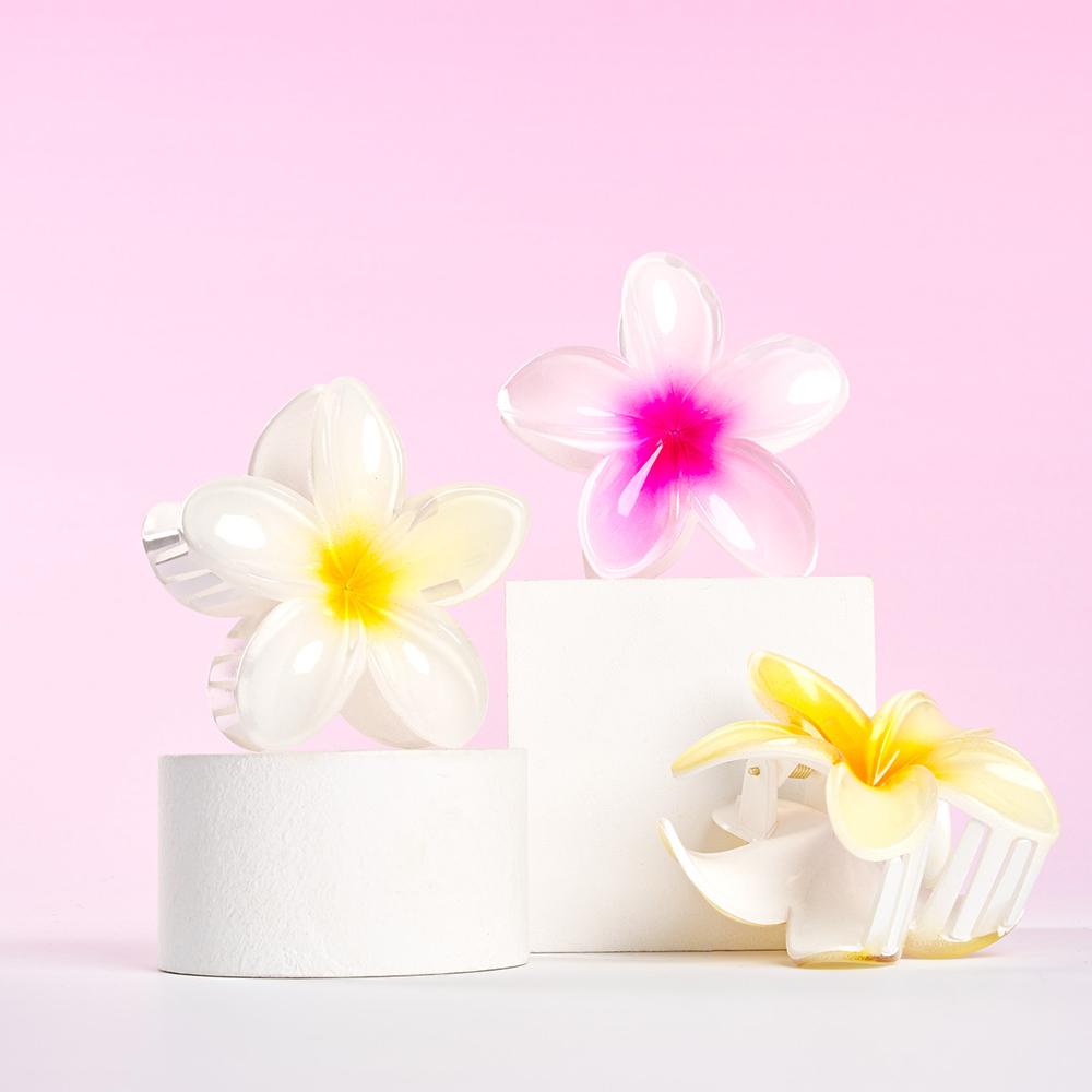 Brushworks Tropical Flower Claw Clips (3)