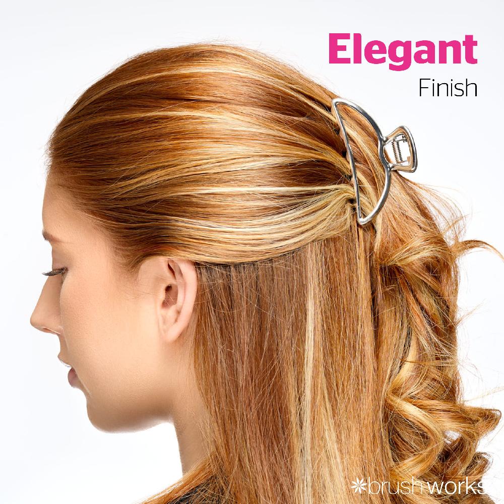 Brushworks Elegant Metal Claw Clips (2)