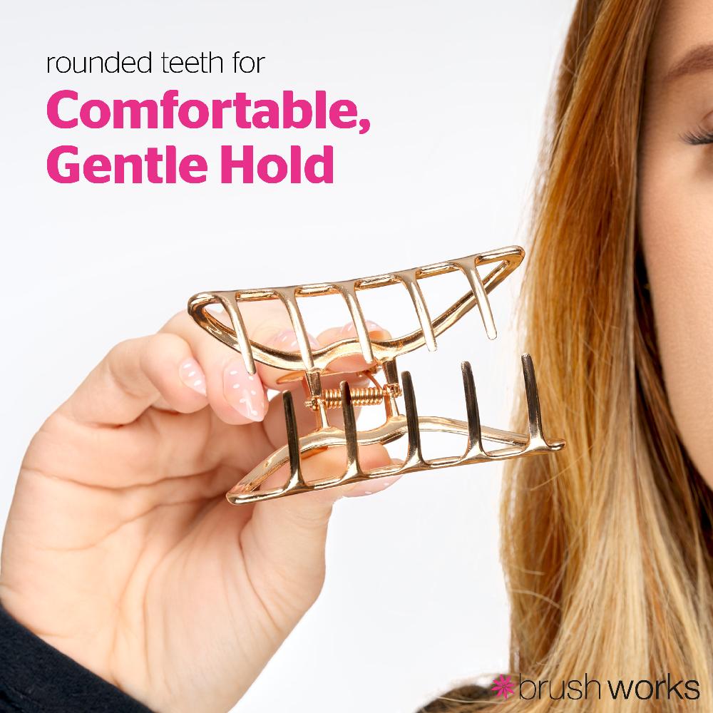 Brushworks Elegant Metal Claw Clips (2)