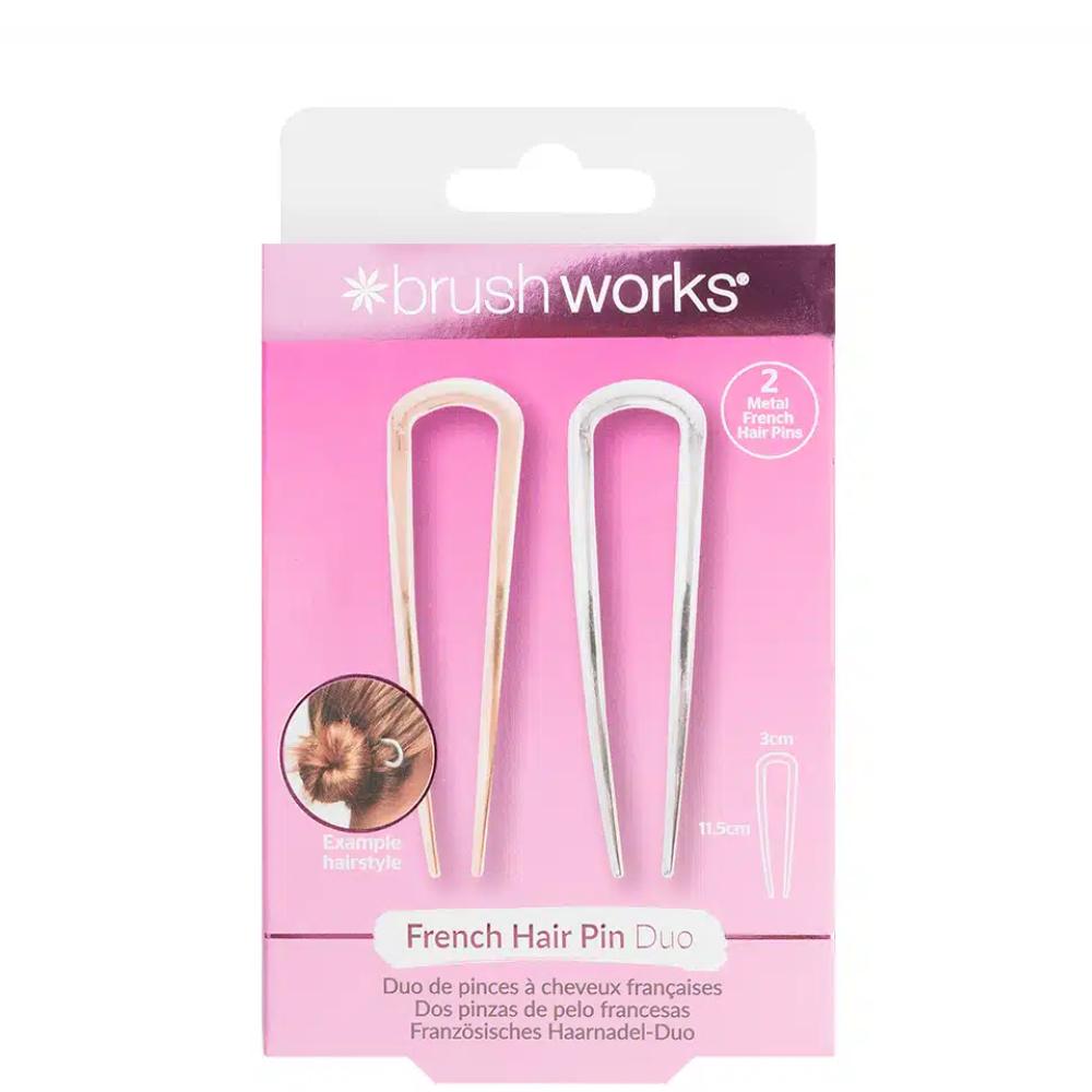 Brushworks French Hair Pin Duo (2)