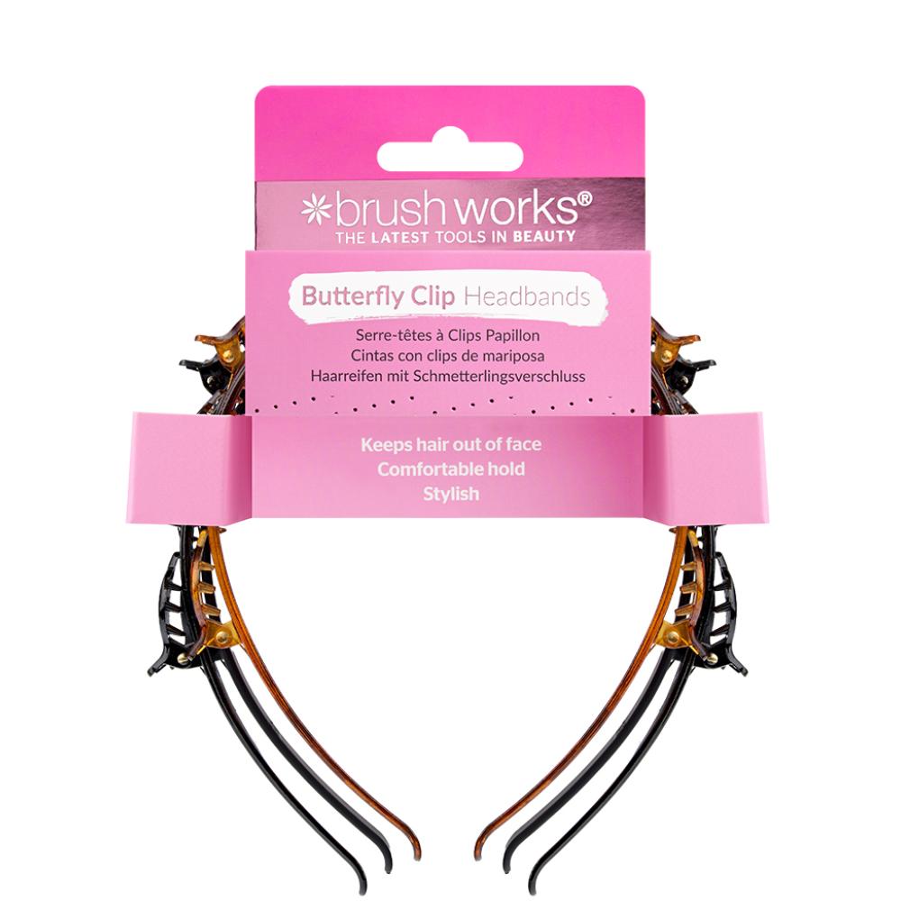 Brushworks Butterfly Clip Headbands (3)