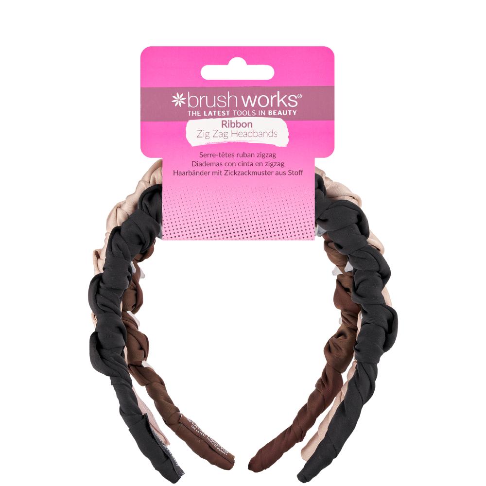 Brushworks Ribbon Zig Zag Headbands (3)