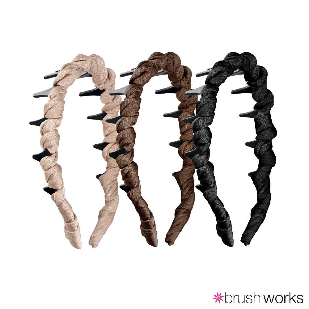 Brushworks Ribbon Zig Zag Headbands (3)