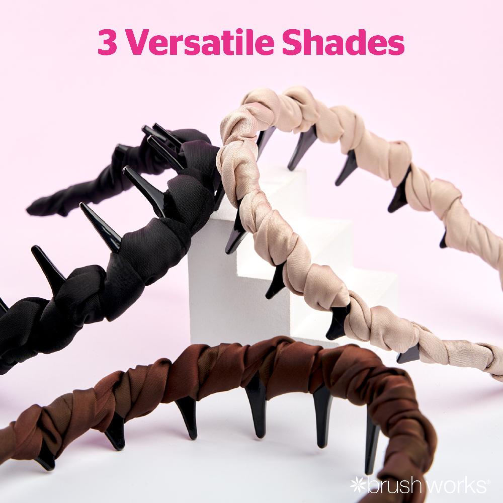 Brushworks Ribbon Zig Zag Headbands (3)